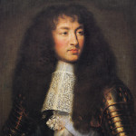 Portrait of Louis XIV. Oil on canvas by Charles Le Brun (1661). Palace of Versailles. PD-100+. PD-US. Wikimedia Commons.